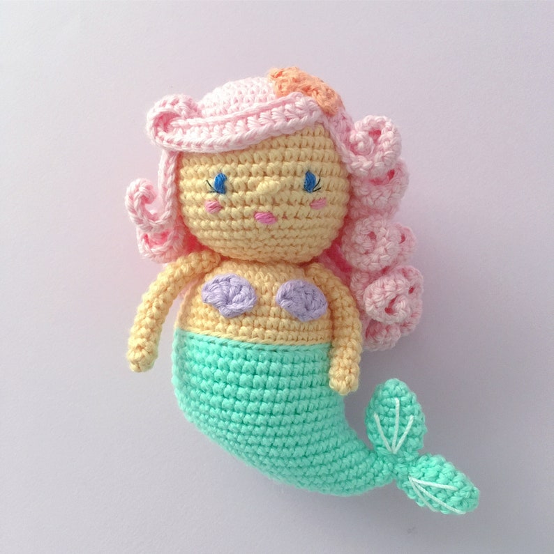 Mermaid Pack Amigurumi Crochet Digital Pdf Patterns Etsy