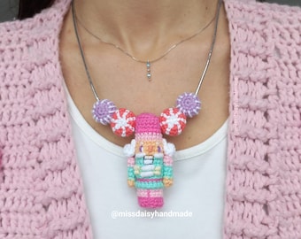 Nutcracker Necklace PDF PATTERN by Miss Daisy (amigurumi crochet pattern)