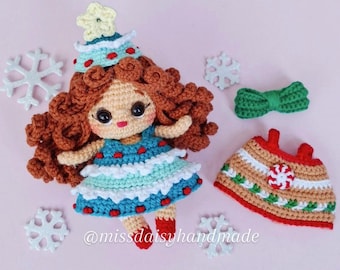 Alice Christmas Outfits pdf amigurumi crochet patterns