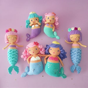 Mermaid Pack!!! Amigurumi Crochet digital pdf patterns
