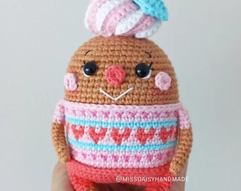 ULI the gingerman by Miss Daisy pdf amigurumi crochet pattern
