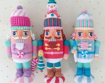 3 Nutcrackers Amigurumi Crochet Pattern pdf in english