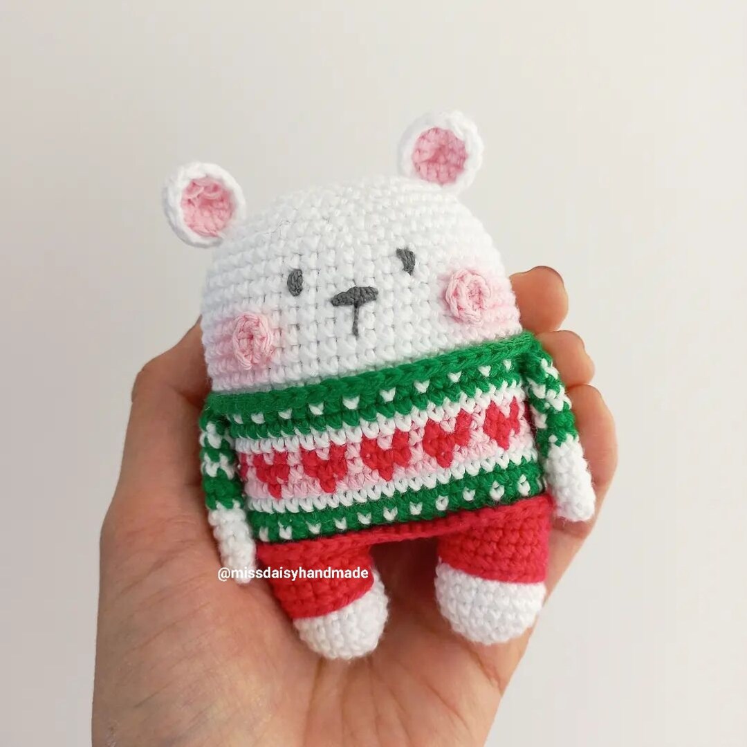 Baby Polar Bear Pattern Pdf Amigurumi Crochet by Miss Daisy Handmade - Etsy