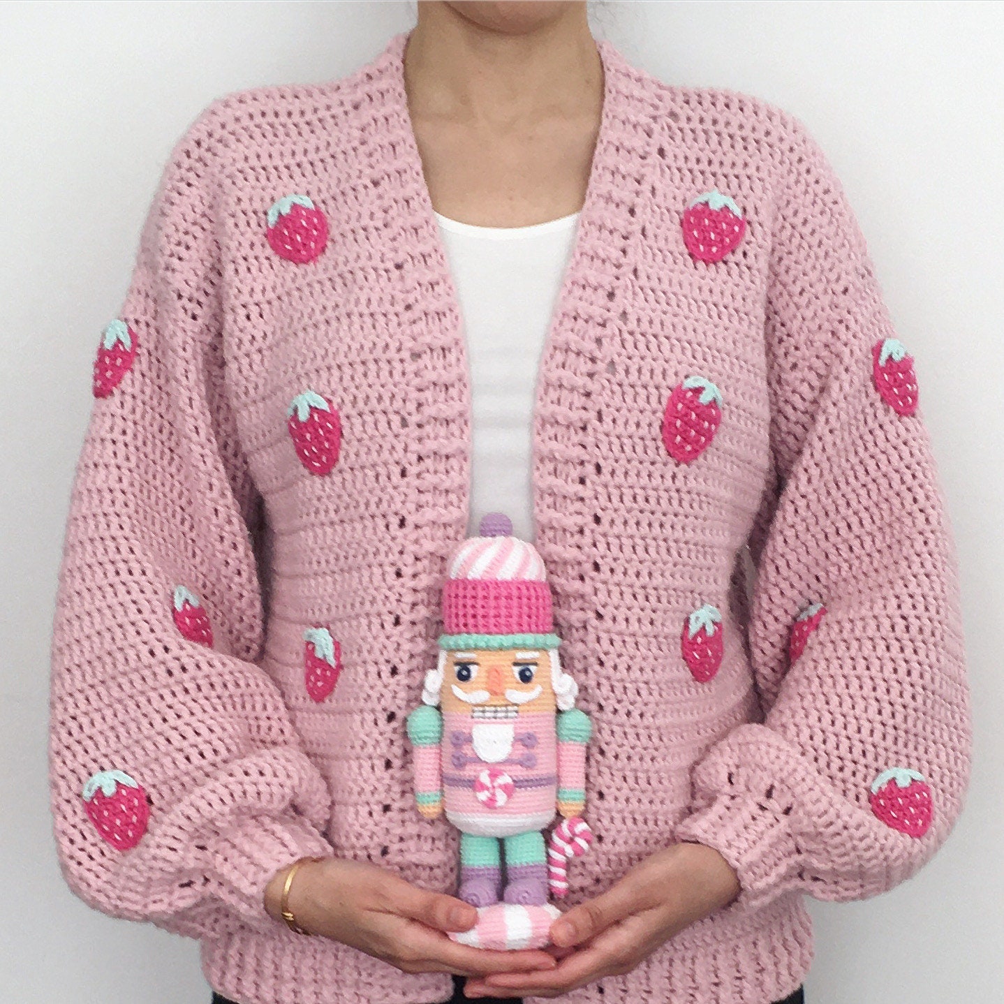 Strawberry Cardigan Pdf Crochet Pattern Etsy