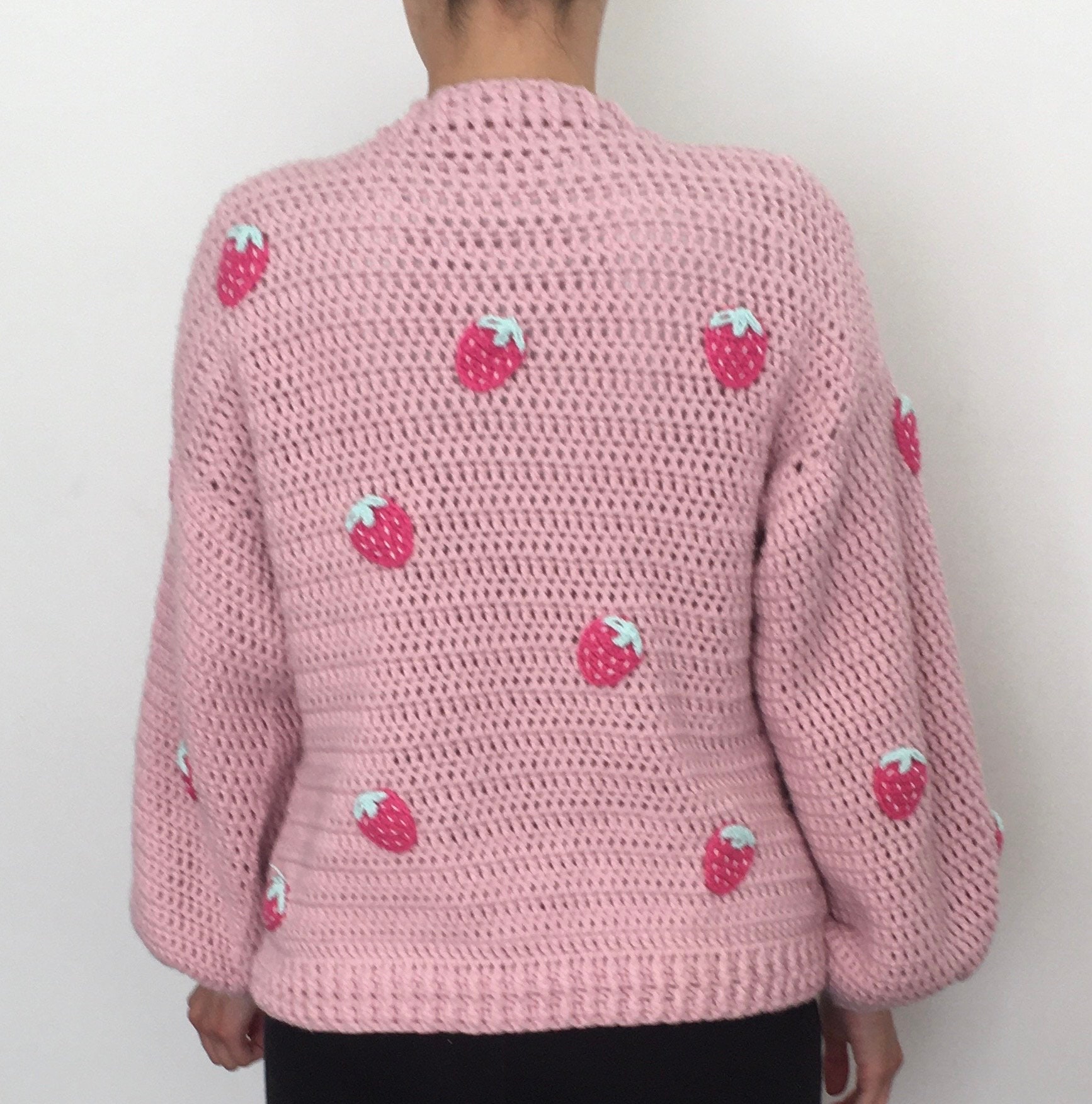Strawberry Cardigan Pdf Crochet Pattern - Etsy UK