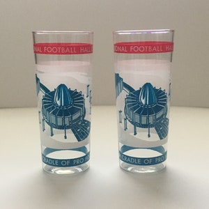 Vintage National Football Hall of Fame Tumblers