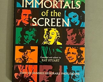 Vintage “Immortals of the Screen” Hardcover Coffee Table Book