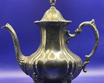 Vintage Regency Style Silverplate Teapot