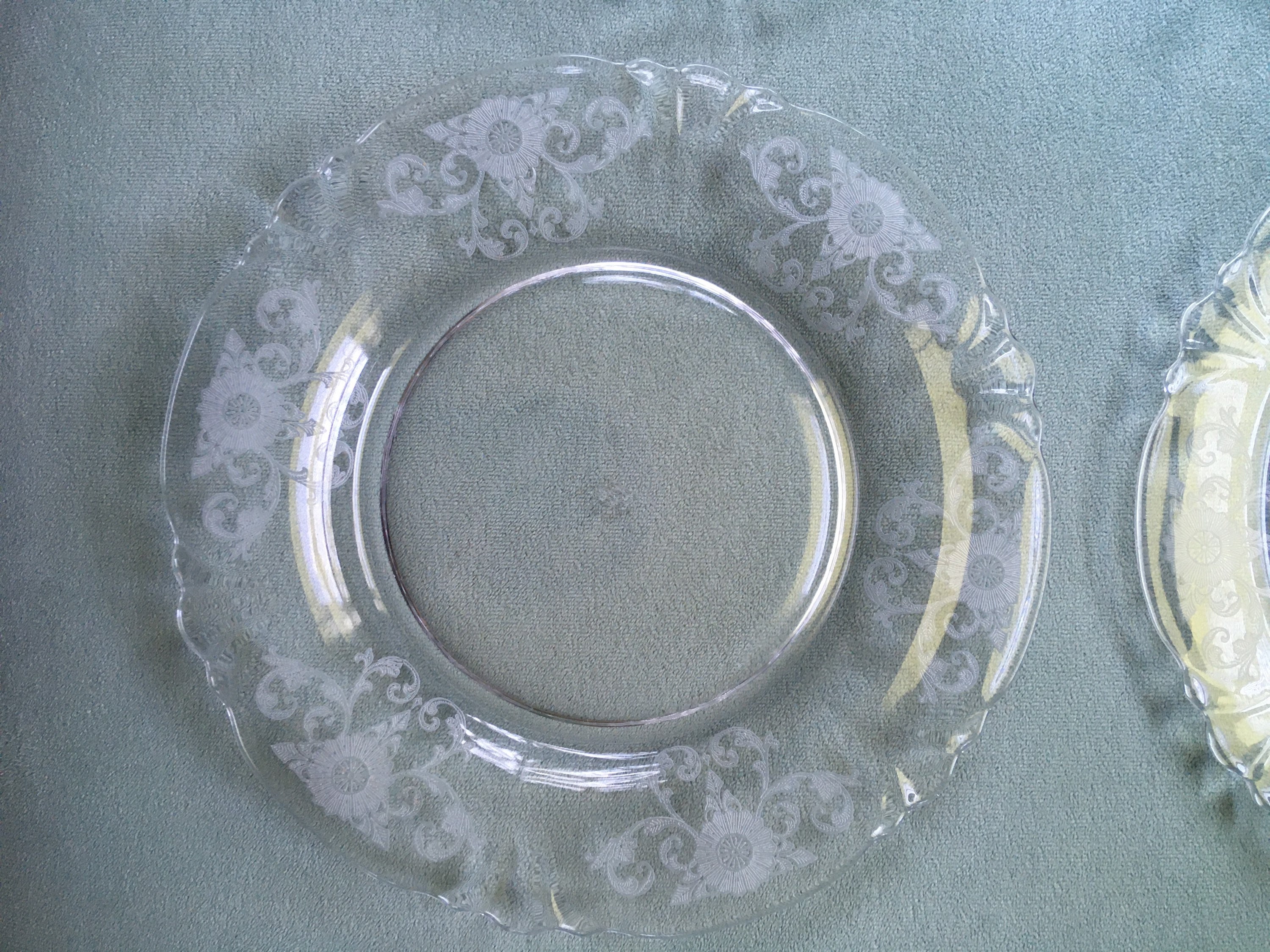 6 Heisey Glass Old Colony Clear Glass Salad Plates Etsy