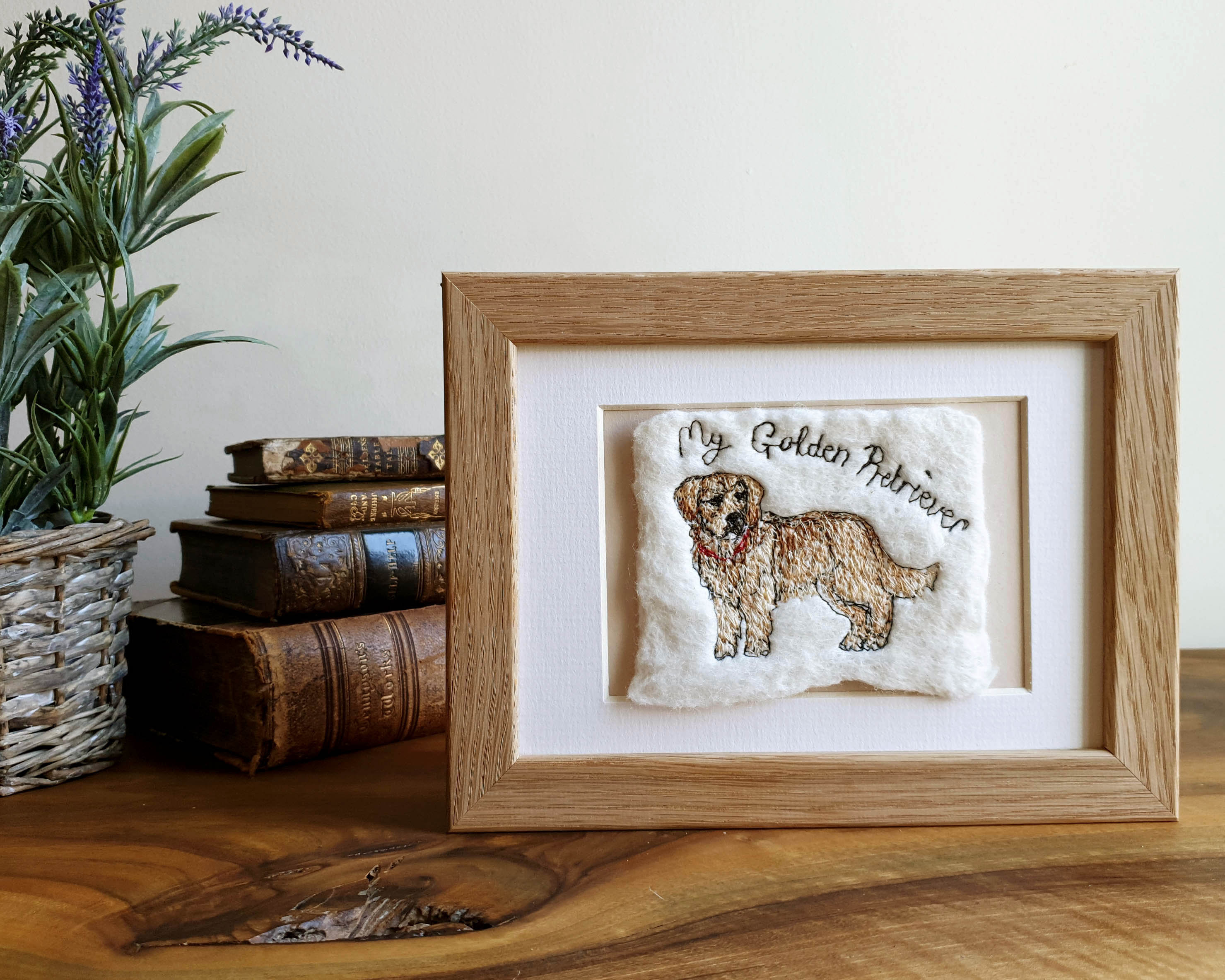 Golden Retriever Dog Frame Etsy