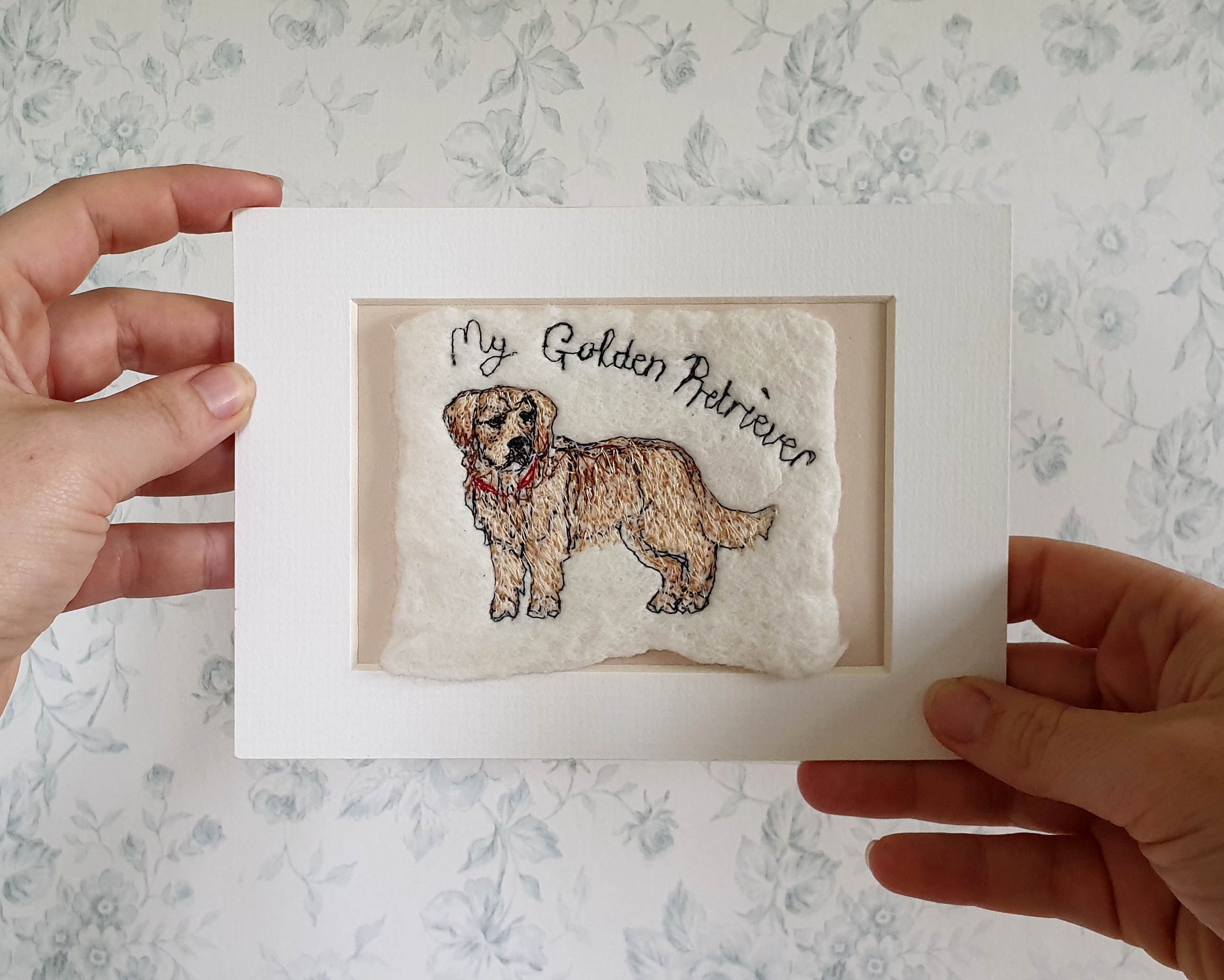 Golden Retriever Dog Frame Etsy