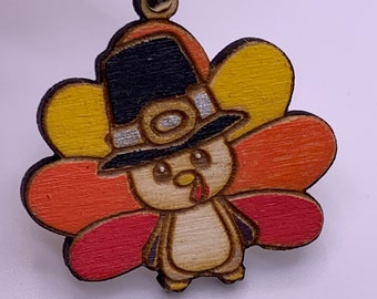 Turkey earrings, Thanksgiving fall autumn jewlery, harvest earrings, pilgrim turkey earrings
