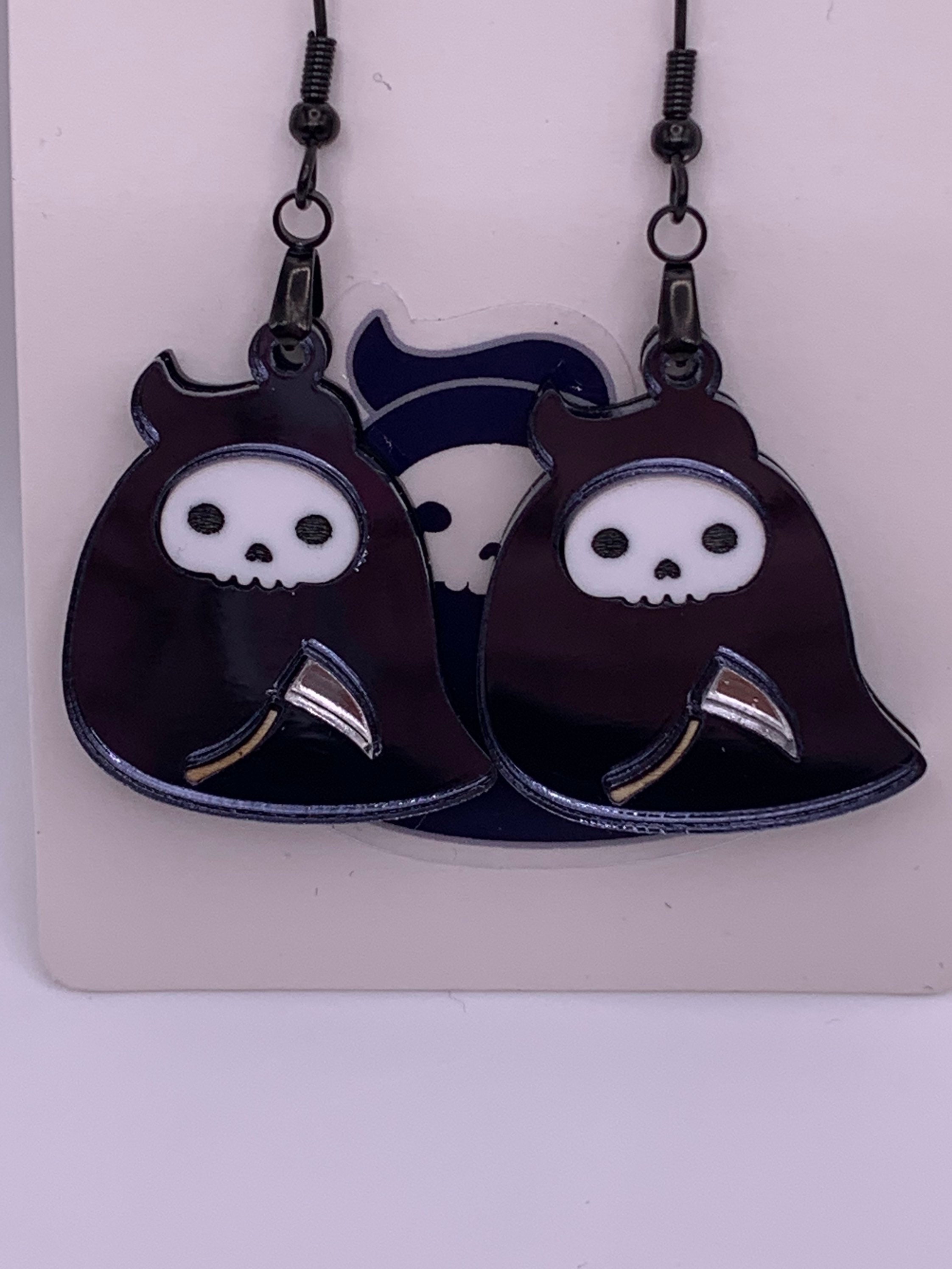 Squishmallow Otto Reaper Earrings Halloween Gothic Reaper - Etsy