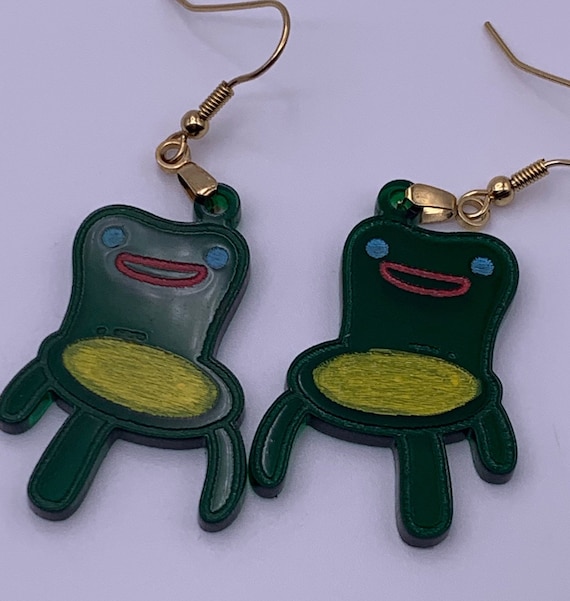 Froggy chair earrings deals