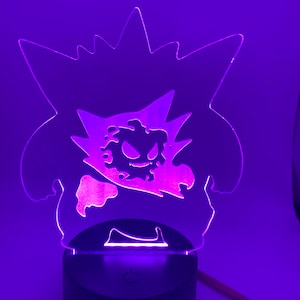 Lampe 3D DEL Gengar Pokemon – Légende De Pixel