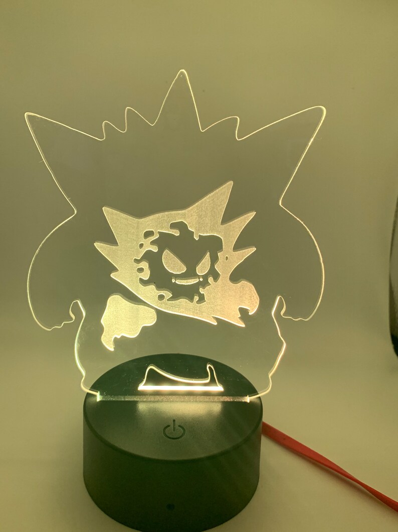 Gengar Lamp Video Game Lamp Etsy