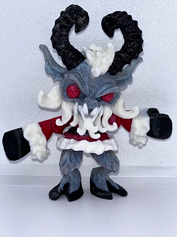 Krampus ornament, 3d printed Krampus figure