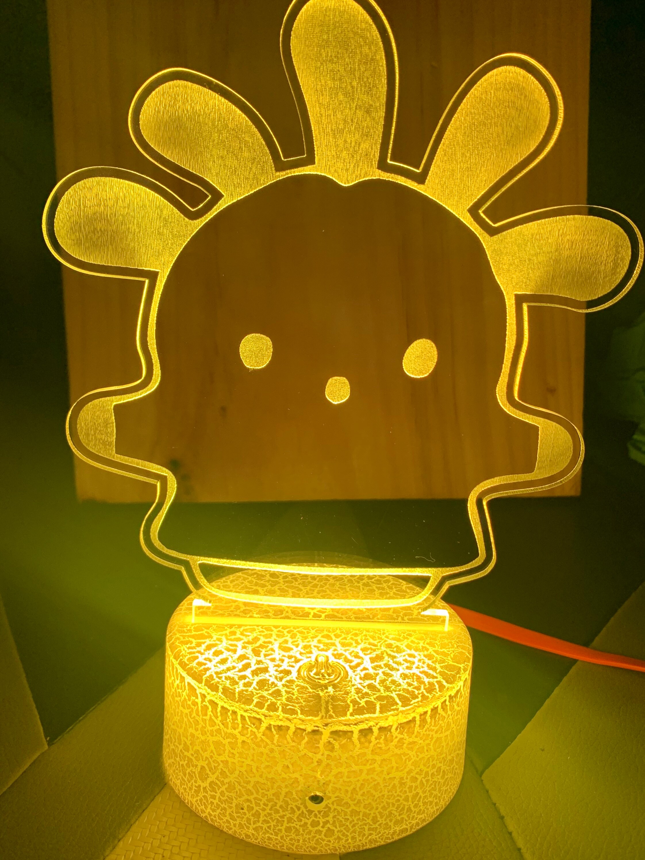 Squeakoid Lamp Acnh Inspired Lamp Gyroid Lamp AC Squeakoid Etsy