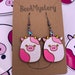 Squishmallow Caedyn cow earrings 