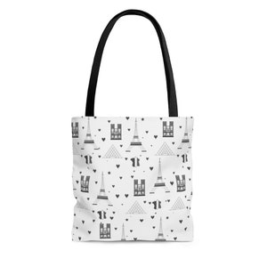 Ouah! Paris Tote Bag White Size Small, Medium and Large