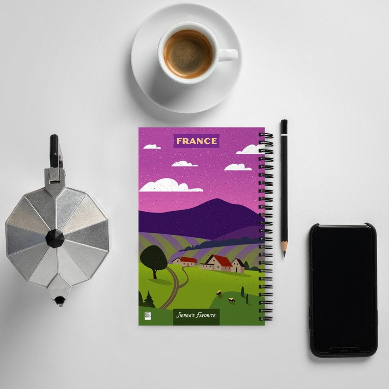 Travel Notebook French Countryside & Lavender Fields image 1