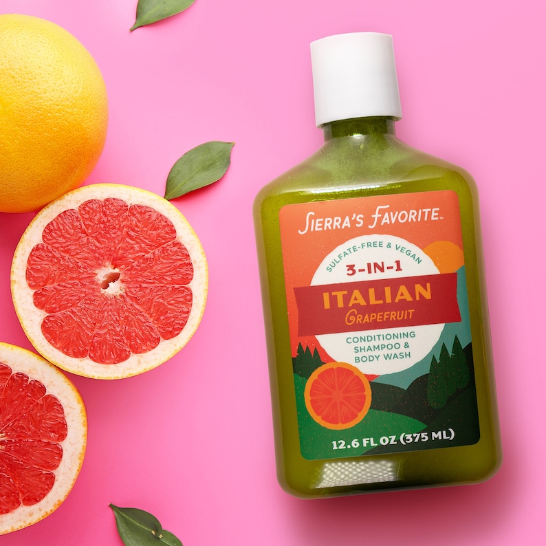 Italian Grapefruit 3in1 Shampoo & Body Wash Gentle Etsy