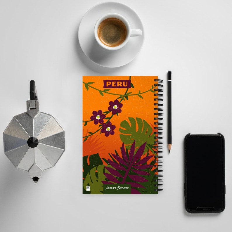 Travel Notebook Peruvian Jungle & Passion Flower Vines image 2