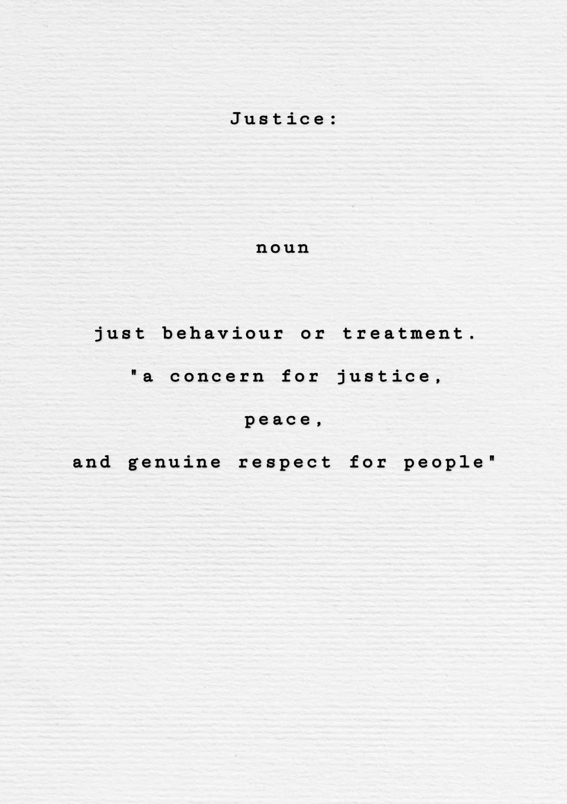 Justice Definition Poster Etsy
