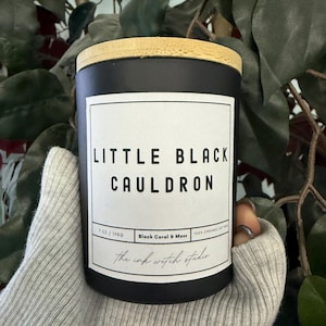 Little Black Cauldron Organic Soy Candle