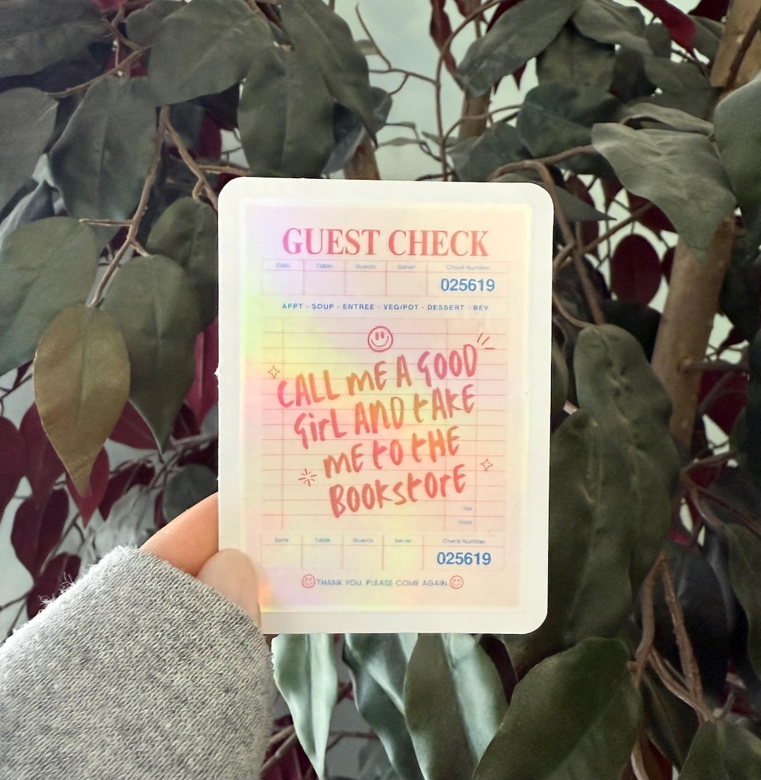 Good Girl Guest Check Sticker - Etsy
