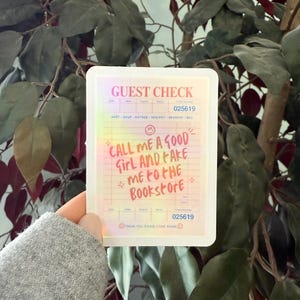 Good Girl Guest Check Sticker