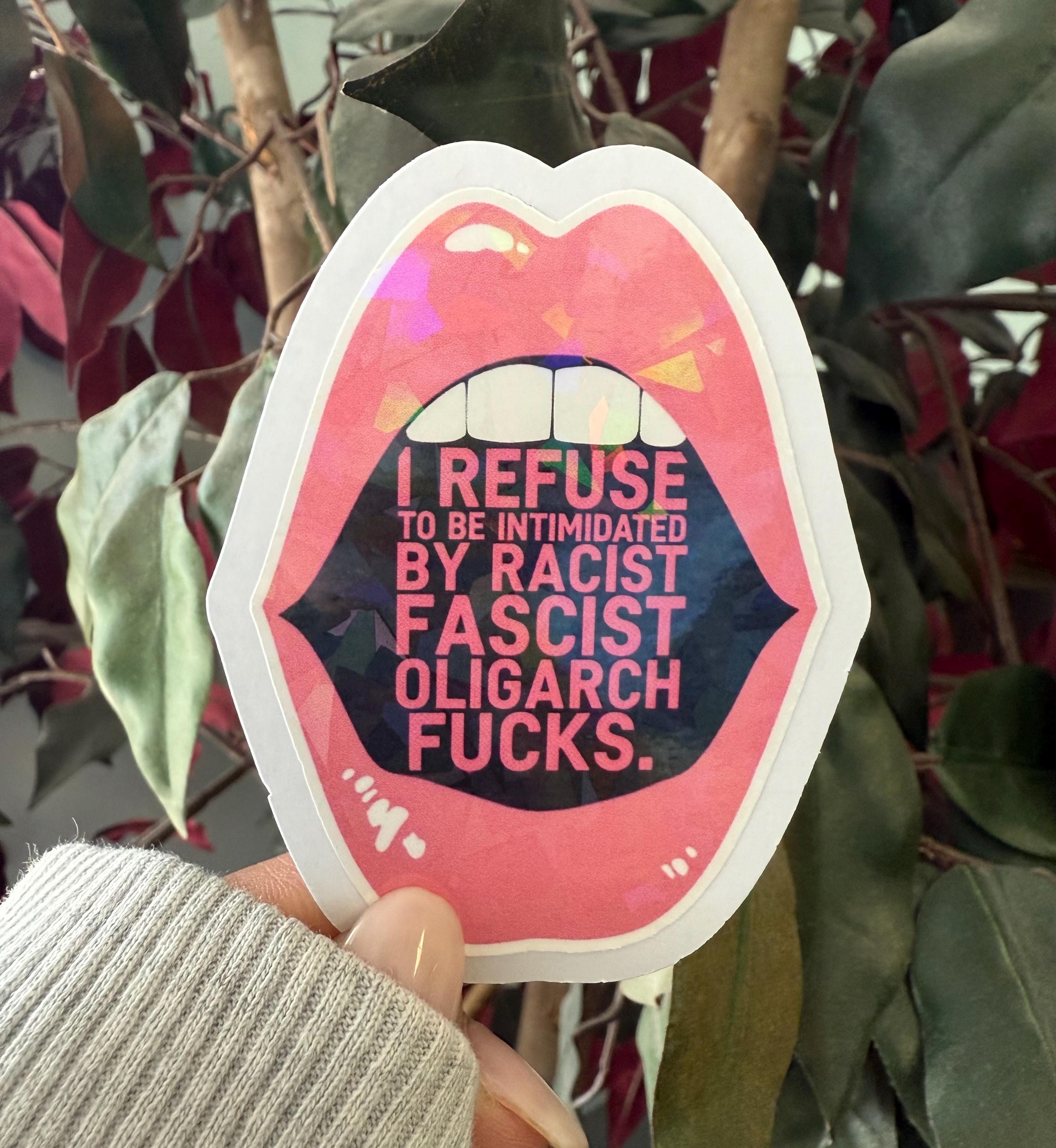 I Refuse To Be Intimidated Sticker