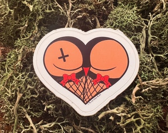 Inverted Cross Booty Sticker