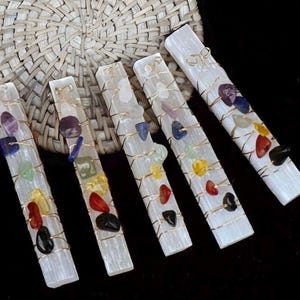 Selenite Chakra Wand