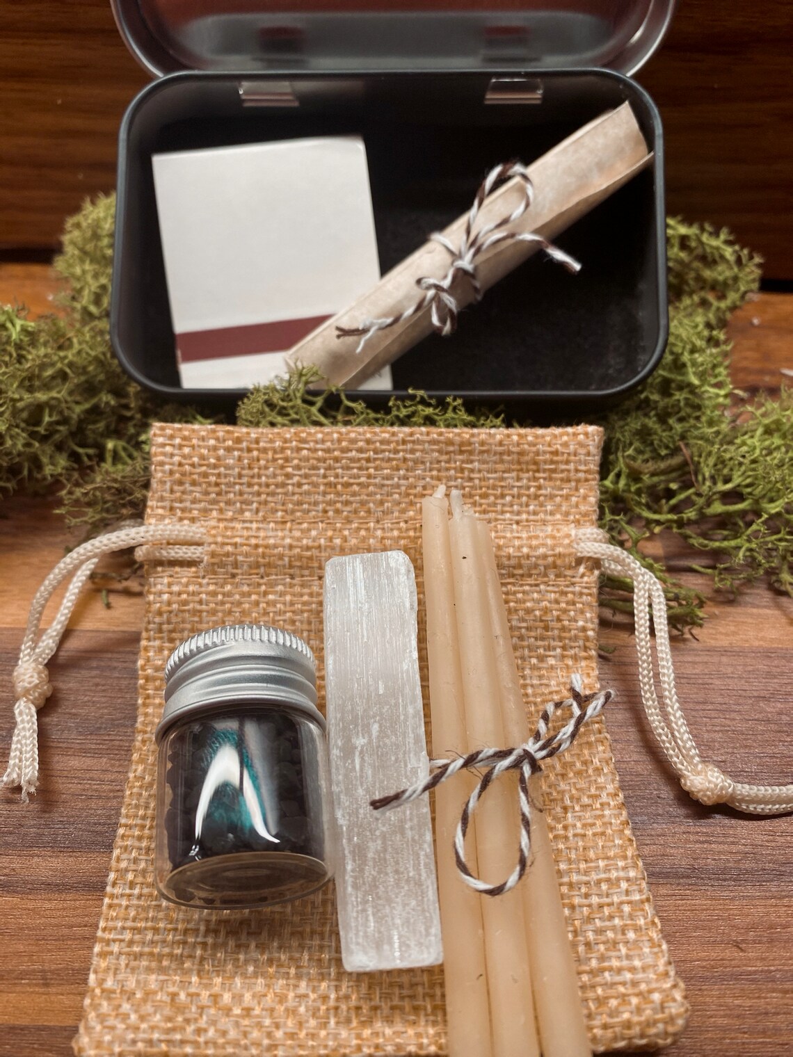 Plain Black Travel/pocket Witches Altar Etsy Canada