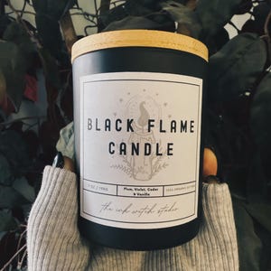 Black Flame Bio-Sojakerze