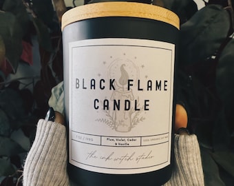 Świeca sojowa organiczna Black Flame
