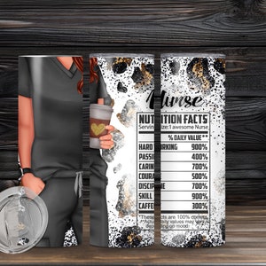 Nurse Nutrition Facts Tumbler