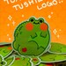 Toad Tushie Logo Sticker