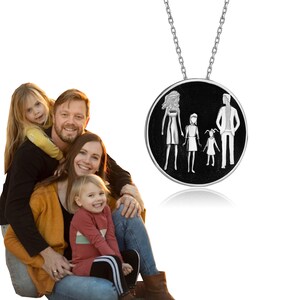 Family Necklace Mom Gift for Mother&#39;s Day, Personalized Jewelry for Mom, Customized Birthstone Necklace