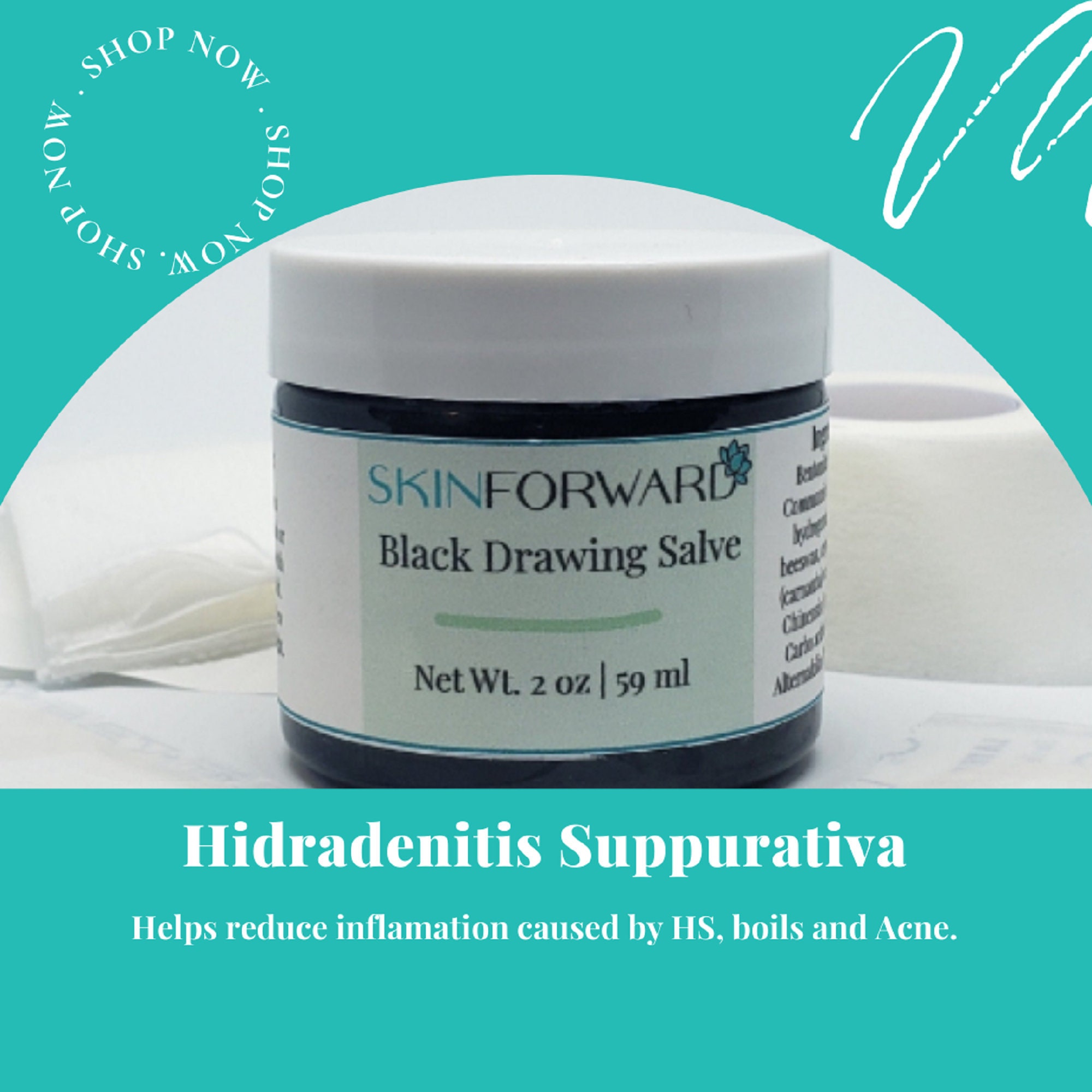 Hidradenitis Suppurativa Cream Black Drawing Salve Black Etsy