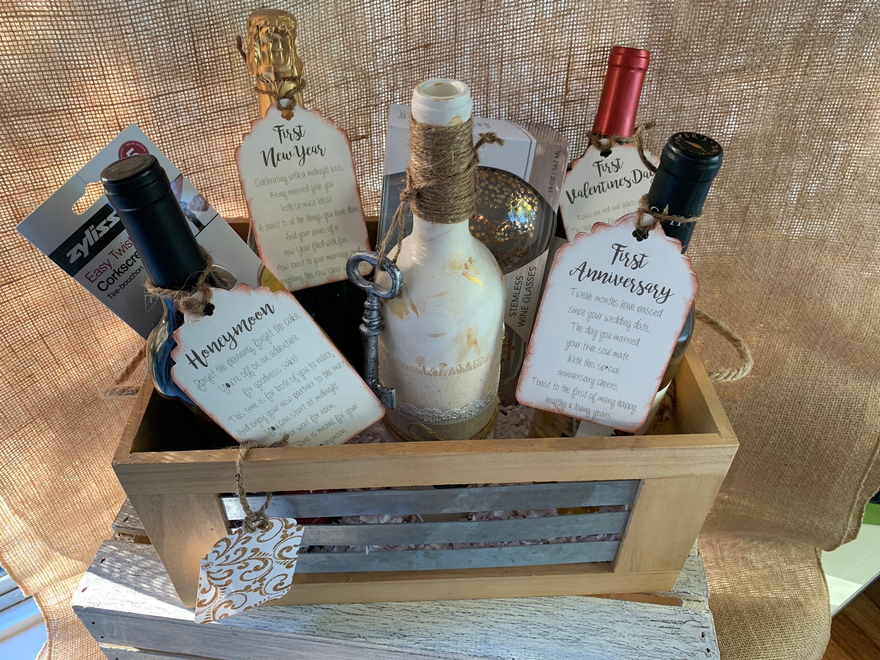Wine basket ideas discount