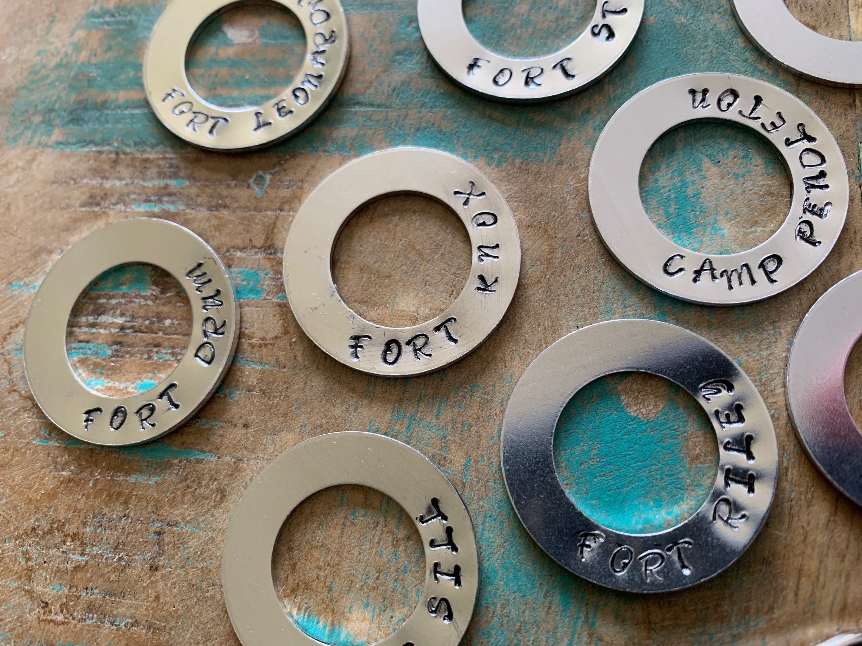Military Bases Wanderer Keychain Additional Washers for a Previously ...