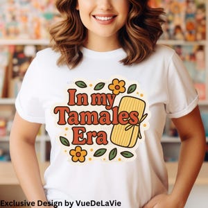 Mexican Festive Tamales Squad Unisex | In my tamales era Tee, Fun Foodie T-Shirt, Cinco de Mayo Gift, Taco Lover Top, Mexican Foodie Apparel