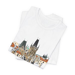 Prague Shirt European Travel Shirt Czech Republic Souvenir T-Shirt Summer Family Vacation Tee VueDeLaVie Czech Gift Tee image 3