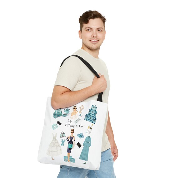 Breakfast at Tiffany s tote Tiffany s and Company Bag Audrey VueDeLaVie Girls Brunching Weekend Large Tote Bag