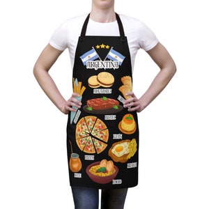 Argentina Food Collage Apron: Argentine Dishes Unisex Apron