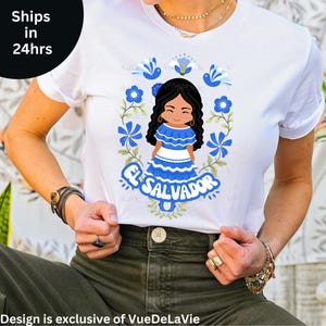El Salvador T-shirt: uniseks T-shirt Salvadoraanse folklore