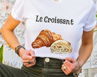 Le Croissant T-Shirt: French Bread Lover Tee