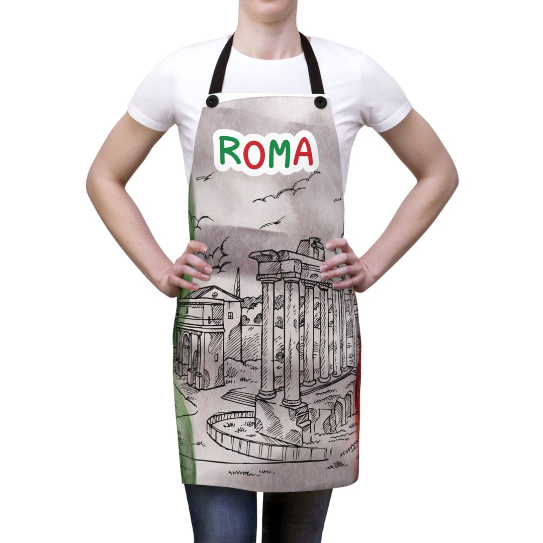 Roma Gift Vuedelavie Rome Italy Unisex Aprons Italian Artist and Cooking Aprons Italiano